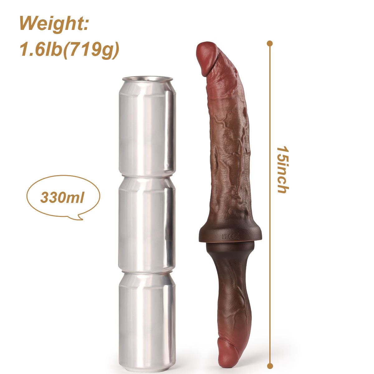 Double ended dildo combination dimensions