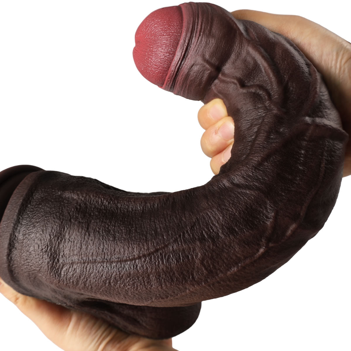 Atlas Big Black Dildo Flexibility Hand Bent