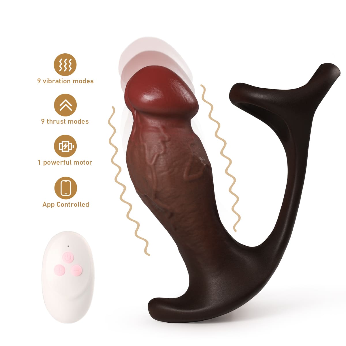 Multi-Function Vibrating Dildo