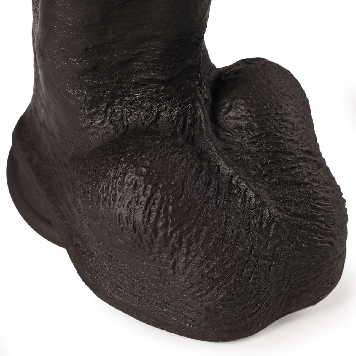 Realistic Obsidian Dildo with Balls