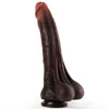 Lifelike Dildo with a Ridged Shaft