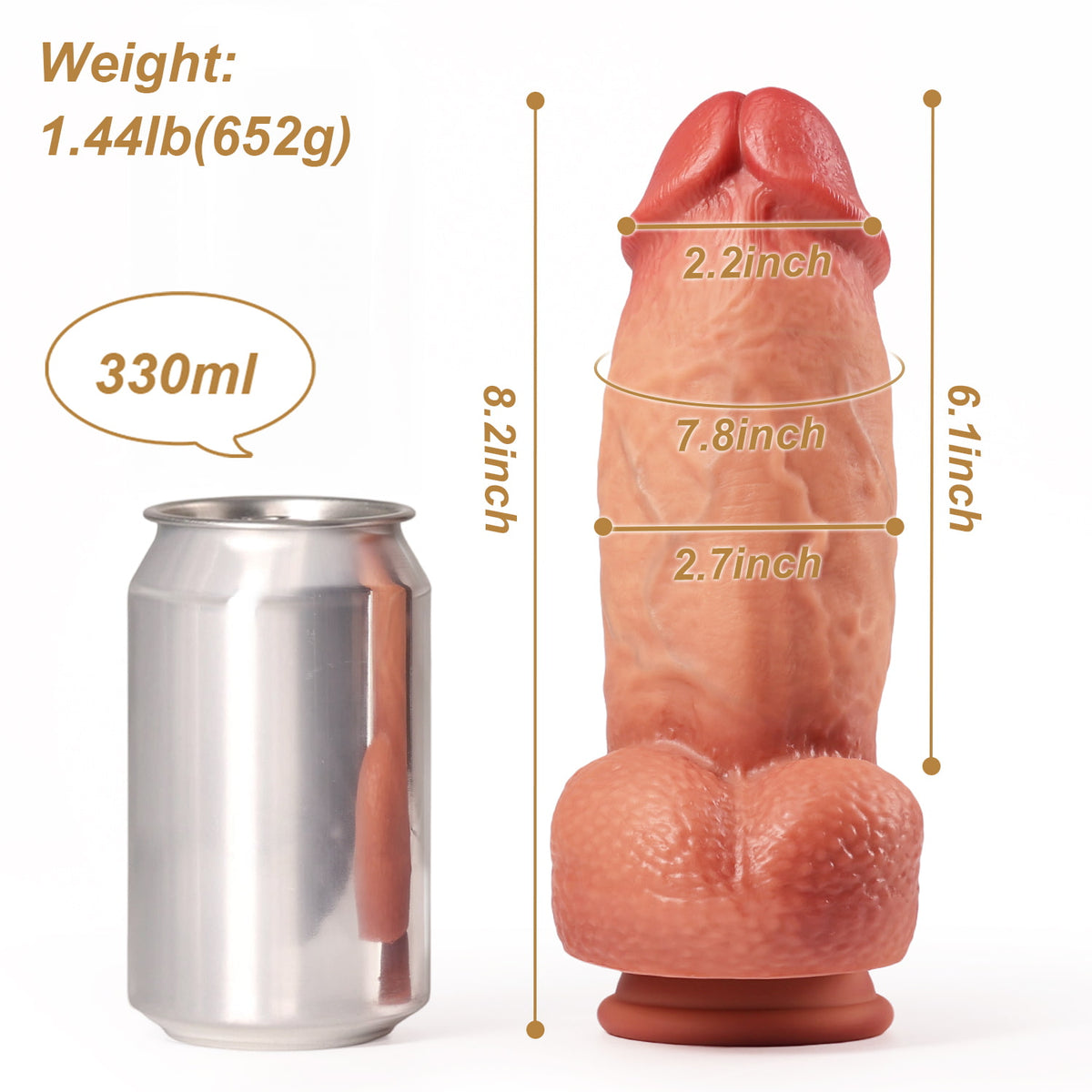 Thick Dildo Bram Size