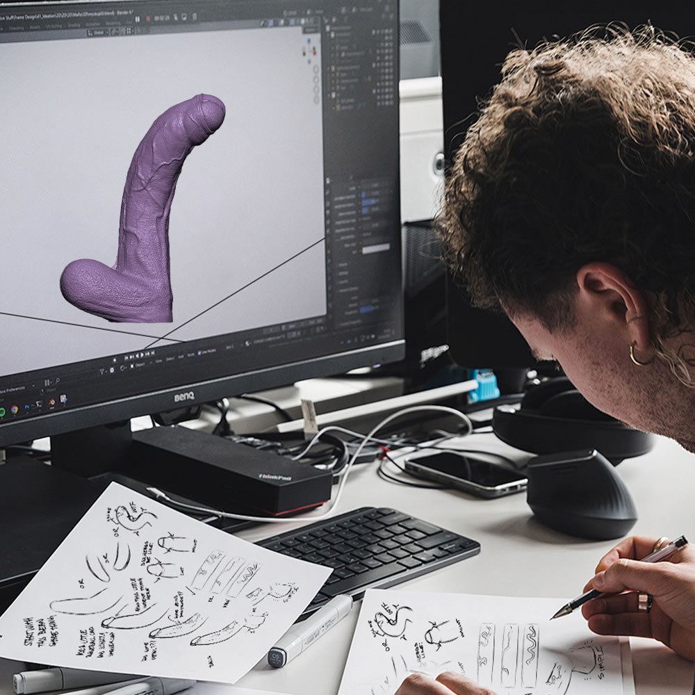 Atlas Huge Black Dildo — Sustory