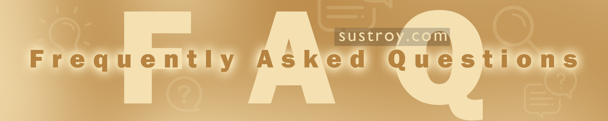 Sustory FAQS Banner