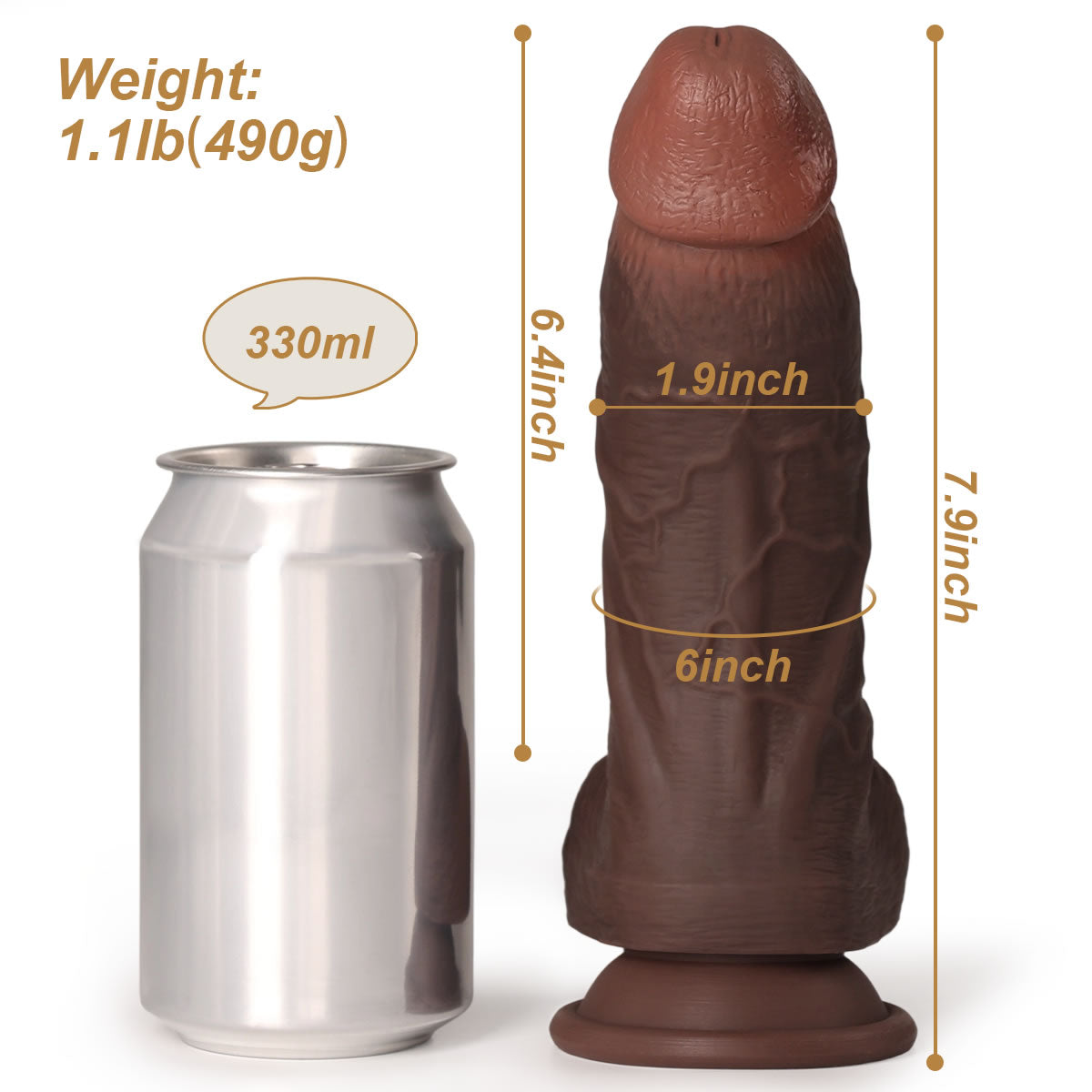 Dom G-Spot Dildo – Size