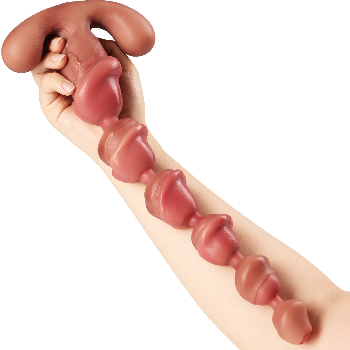 Flexible Liquid Silicone Anal Beads Handhold
