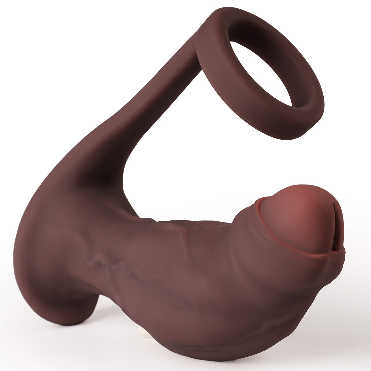 Realistic Anal Dildo with Curved Ergonomic Shape