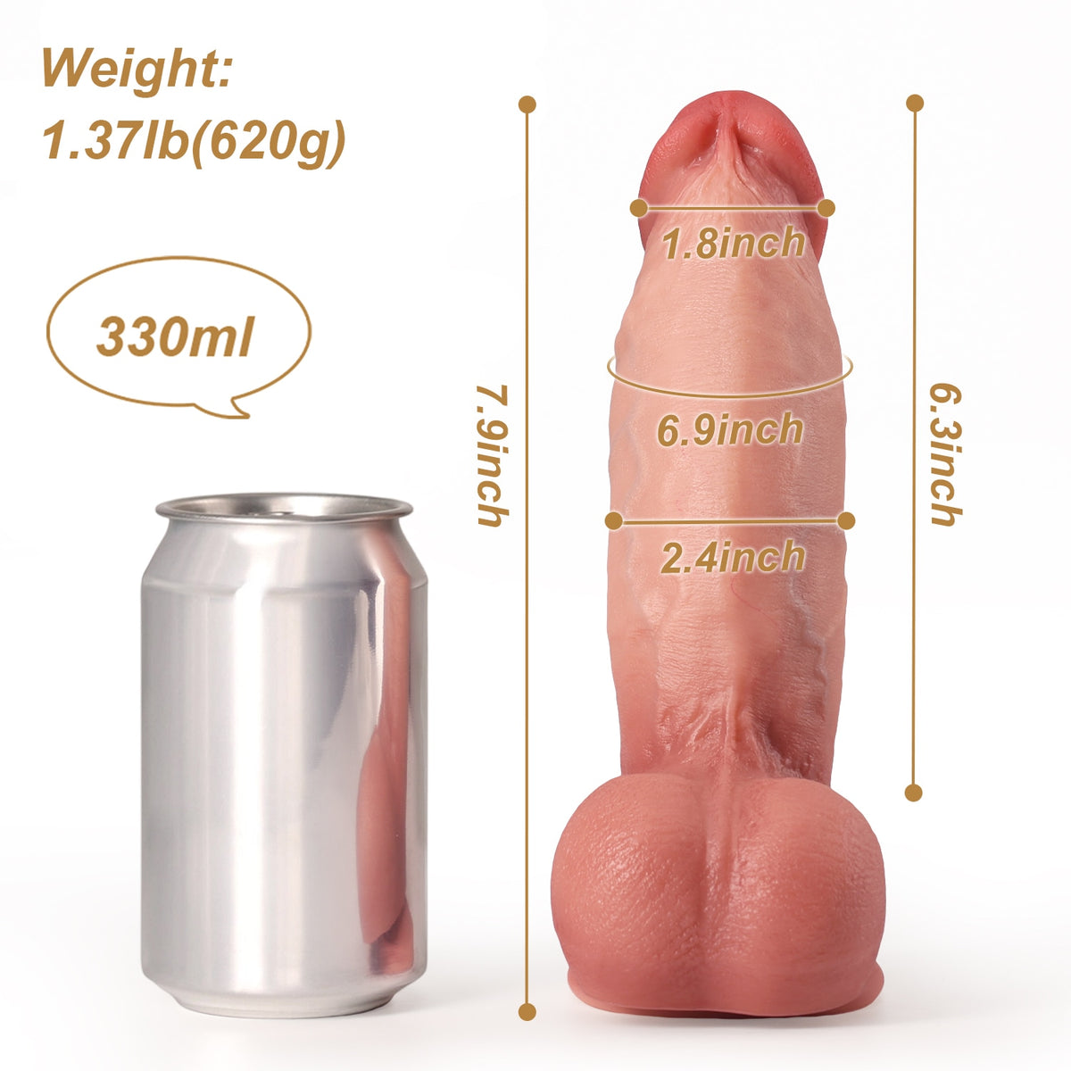 Thrusting Dildo Maddox Size