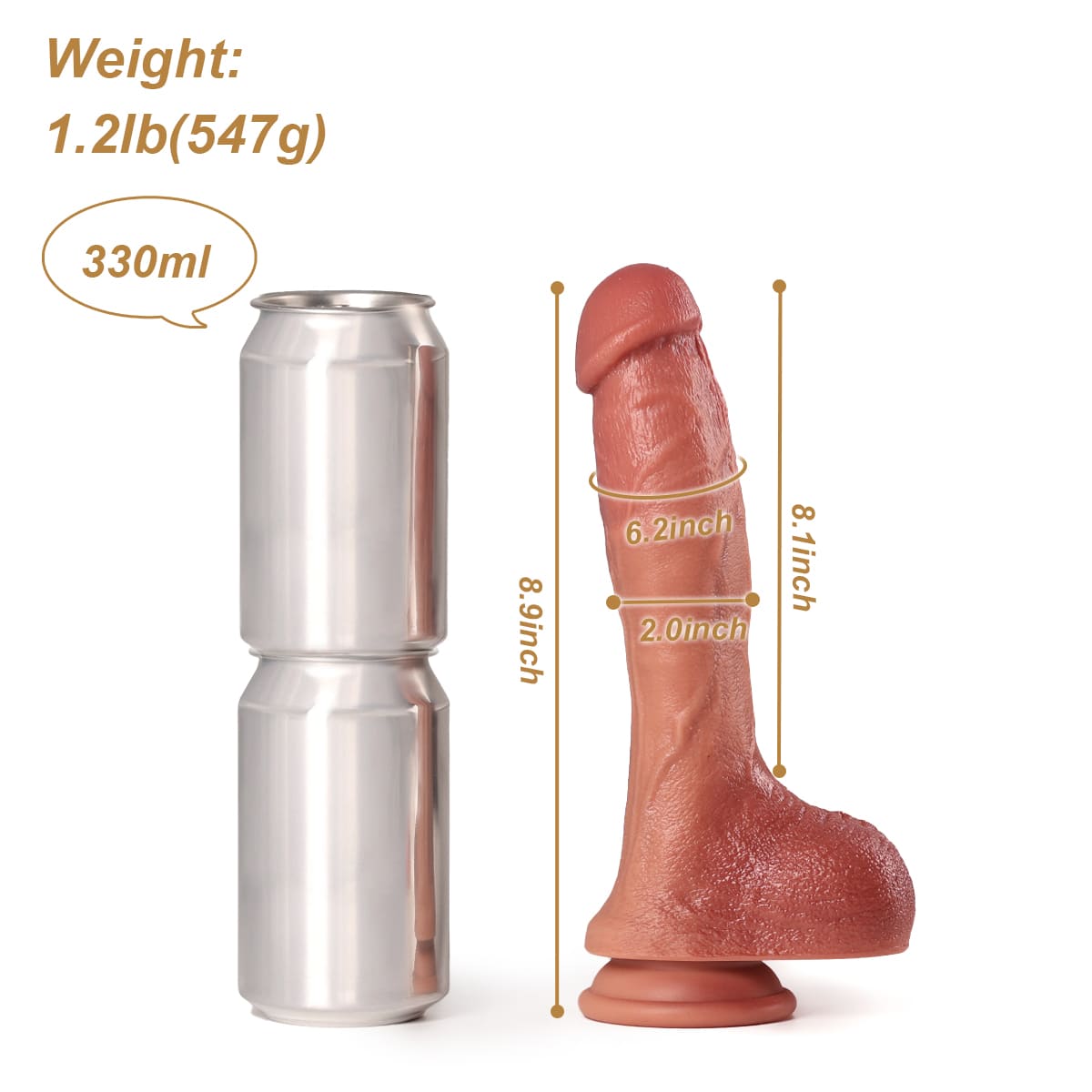 Jax Thrusting Dildo – Size